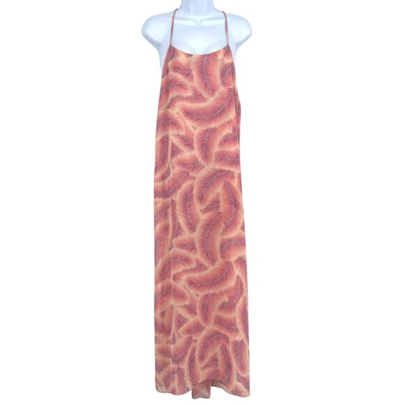 Show Me Your Mumu T-Rex Maxi Dress Pretty Birdie Print Pink Purple Size Medium - Picture 1 of 10